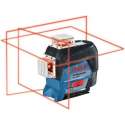 Bosch GLL 3-80 C 12V Li-Ion accu lijnlaser set (1x 2.0Ah accu) in L-boxx - Rood