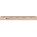 Liniaal Aristo 30cm hout - met metaalinleg