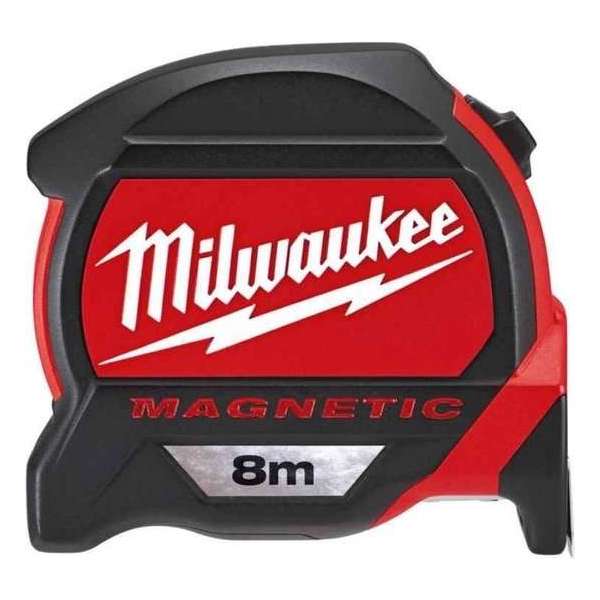 Milwaukee 48227308 Rolmaat - magnetisch - 8m x 27mm Milwaukee 48227308 Rolmaat - magnetisch - 8m x 27mm