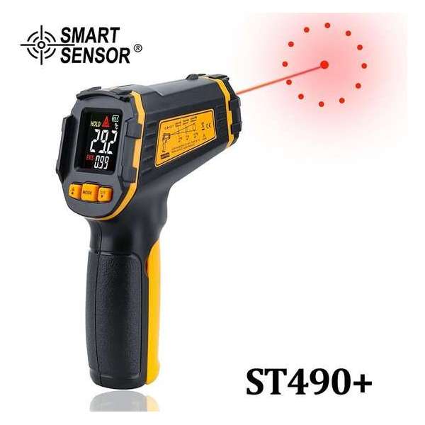 Infrarood thermometer - pyrometer -50 tot +490 °C Infrarood thermometer - pyrometer -50 tot +490 °C