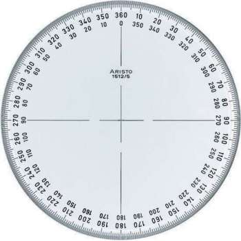 Aristo Kompasroos 360° 12 Cm Transparant