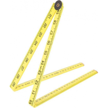 Silverline 733241 Duimstok - kunststof - geel - 1m