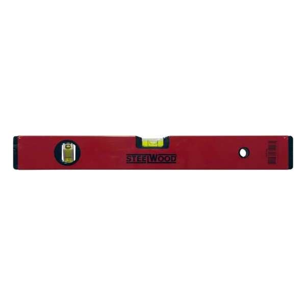 Steelwood Waterpas - Lengte 40 cm - 2 Libellen - Horizontaal en verticaal Steelwood Waterpas - Lengte 40 cm - 2 Libellen - Horizontaal en verticaal