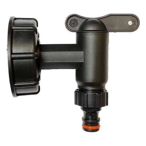 Kraan voor IBC vat - IBC Tapkraan met Gardena aansluiting - kunststof - S60 Kraan voor IBC vat - IBC Tapkraan met Gardena aansluiting - kunststof - S60