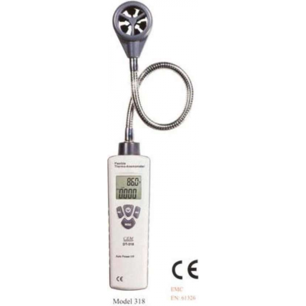 Flexible Thermo-Anemometer - CDM DT-318 - Flexible Thermo-Anemometer - CDM DT-318 -
