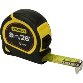 STANLEY Rolbandmaat Tylon - 8M/24' - 25 mm