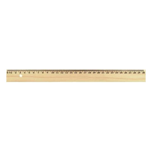 Liniaal Westcott 30cm hout - zonder metaalinleg Liniaal Westcott 30cm hout - zonder metaalinleg