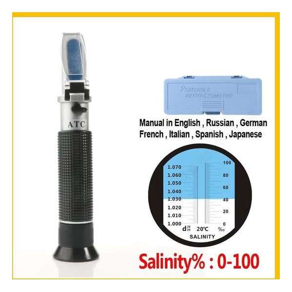 Refractometer Aquarium Zeezout 0 - 10 % s.g 1.000 - 1.070 Refractometer Aquarium Zeezout 0 - 10 % s.g 1.000 - 1.070