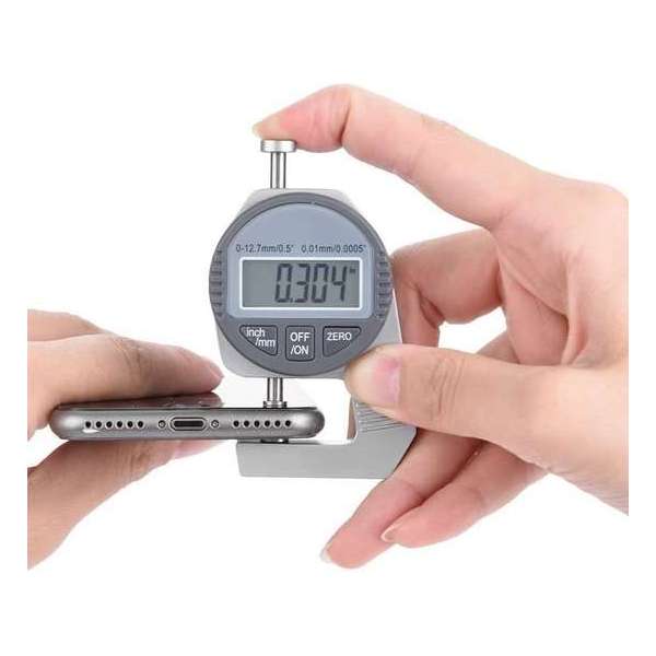 Diktemeter, digitaal LCD-scherm, diktemeter 0-12,7 mm / 0,5"0,01 mm / 0,0005" platte meetkop Diktemeter, digitaal LCD-scherm, diktemeter 0-12,7 mm / 0,5"0,01 mm / 0,0005" platte meetkop