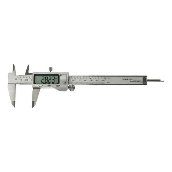 Toolland Schuifmaat Digitaal 150 Mm Rvs Zilver Toolland Schuifmaat Digitaal 150 Mm Rvs Zilver