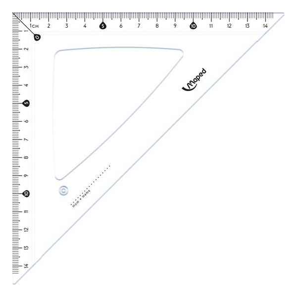 Maped Driehoek 45 graden - 21 cm Maped Driehoek 45 graden - 21 cm