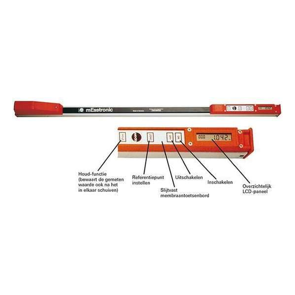 Digitale meetstok mEsstronic Easy 0,70-3,0 m Nedo Digitale meetstok mEsstronic Easy 0,70-3,0 m Nedo