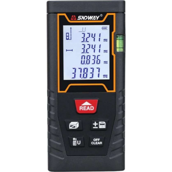 SNDWAY® SW-G6S Digitale Afstandsmeter LCD Met 5 Functies Maximaal 60 Meter