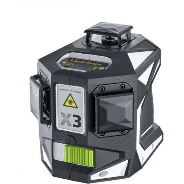Laserliner X3-Laser Pro Kruislijnlaser incl. wandhouder in L-boxx - 3 lijnen - 30m Laserliner X3-Laser Pro Kruislijnlaser incl. wandhouder in L-boxx - 3 lijnen - 30m
