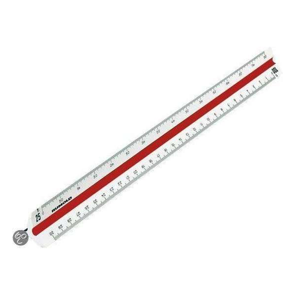 Rumold Schaalstok 3-kantig 150/30 2 30cm Rumold Schaalstok 3-kantig 150/30 2 30cm