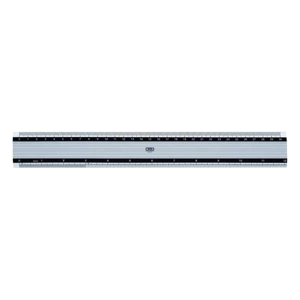 Liniaal m&r aluminium antislip 30 cm Liniaal m&r aluminium antislip 30 cm