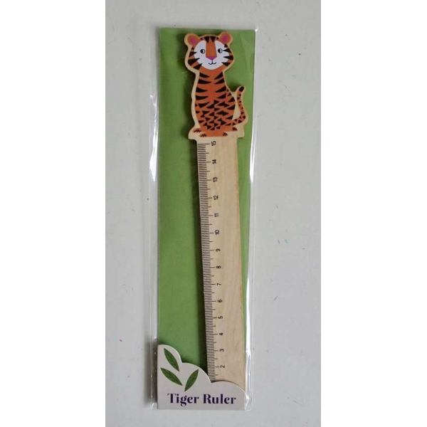 Houten liniaal van Rex London, tijger Houten liniaal van Rex London, tijger
