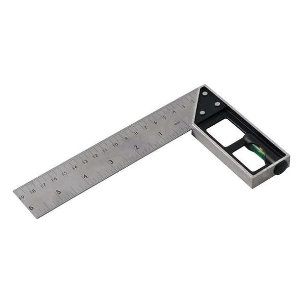 Silverline 282651 Winkelhaak met waterpas - 150mm Silverline 282651 Winkelhaak met waterpas - 150mm