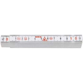 Sola HKM 1/10W Duimstok - kunststof - wit - 1m