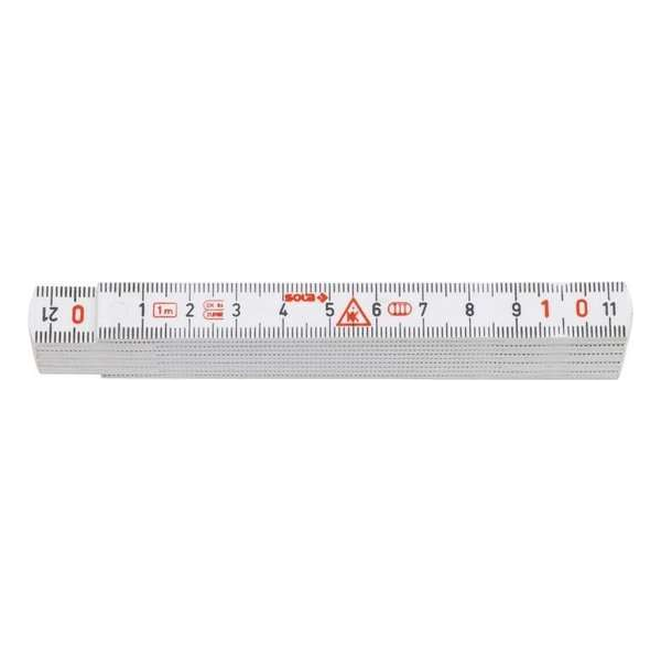 Sola HKM 1/10W Duimstok - kunststof - wit - 1m Sola HKM 1/10W Duimstok - kunststof - wit - 1m