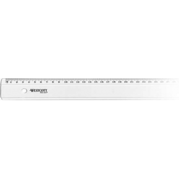 Liniaal Westcott kunststof - 40cm in polybag