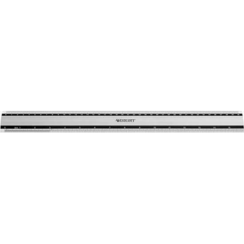 Liniaal Westcott aluminium 40 - cm met anti-slip