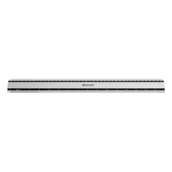 Liniaal Westcott aluminium 40 - cm met anti-slip Liniaal Westcott aluminium 40 - cm met anti-slip