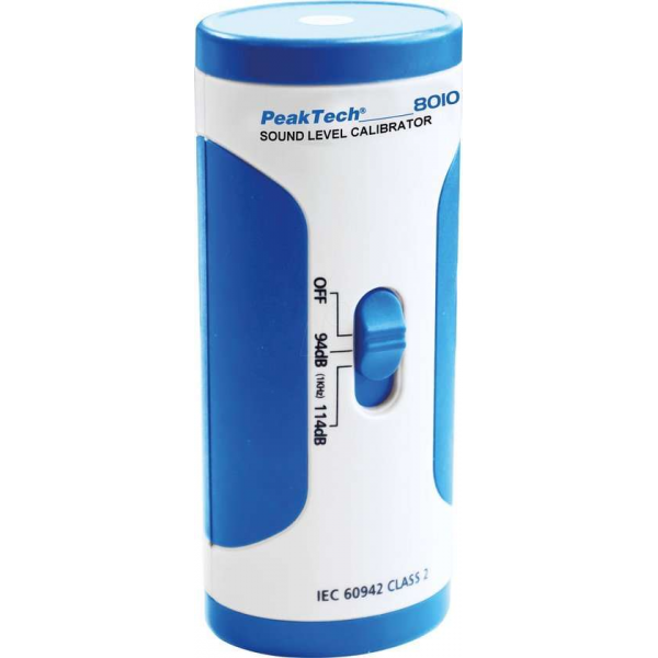 Peaktech 8010: Geluidsniveau-kalibrator, 94 dB / 114 dB Peaktech 8010: Geluidsniveau-kalibrator, 94 dB / 114 dB