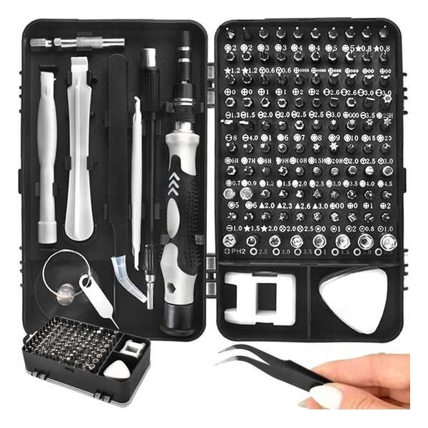 Ariko precisie schroevendraaierset - 110 delig - torx en bitsetje - mobiele telefoon - tablet - reparatie kit Ariko precisie schroevendraaierset - 110 delig - torx en bitsetje - mobiele telefoon - tablet - reparatie kit