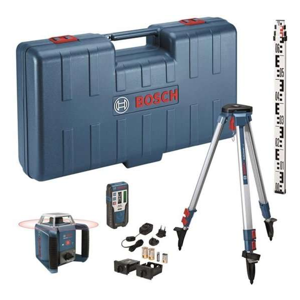 Bosch GRL 400 H rotatie laser + LR 1 ontvanger in koffer + GR 2400 meetlat + BT 152 statief Bosch GRL 400 H rotatie laser + LR 1 ontvanger in koffer + GR 2400 meetlat + BT 152 statief
