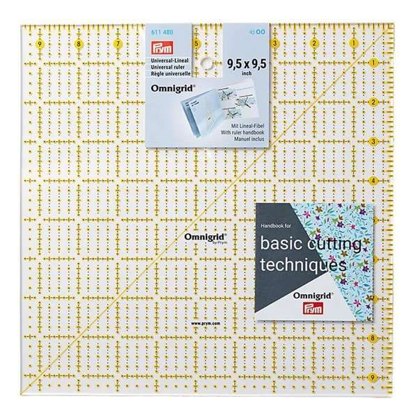 Prym Omnigrid Universele Liniaal 9,5X9,5 INCH Prym Omnigrid Universele Liniaal 9,5X9,5 INCH