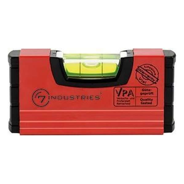 Waterpas mini magnetisch 100mm. 1 libel - 7Industries Waterpas mini magnetisch 100mm. 1 libel - 7Industries