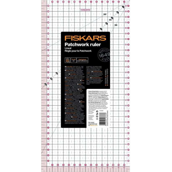 Patchwork Liniaal - 15x30 cm - 1stuk Patchwork Liniaal - 15x30 cm - 1stuk