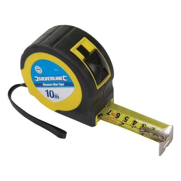 Silverline 868502 Measure Max Rolmaat - 10m x 32mm Silverline 868502 Measure Max Rolmaat - 10m x 32mm