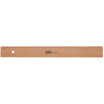 28x M+R liniaal uit hout 30cm