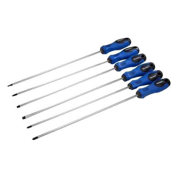 Westfalia Schroevendraaier set, 6-delig, extra lang Westfalia Schroevendraaier set, 6-delig, extra lang