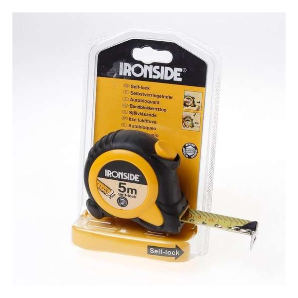 Ironside Rolbandmaat rubber ABS 5 meter x 25mm Ironside Rolbandmaat rubber ABS 5 meter x 25mm