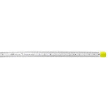 flexibele rvs liniaal dubbelzijdig 200 mm fluo