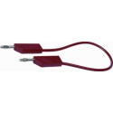 HIRS meetsnoer MLN PVC, rd, le 1m, bu mant PVC, stiftdiameter 4mm