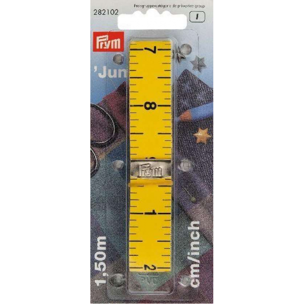 Prym centimeter/inch junior 150 cm - geel Prym centimeter/inch junior 150 cm - geel