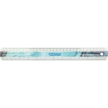 Liniaal Westcott Trendsetter - Blauw, 30cm kunststof