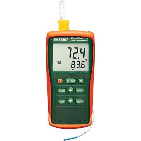 EXTECH EA11A: EasyView™ Type K Single Input Thermometer EXTECH EA11A: EasyView™ Type K Single Input Thermometer