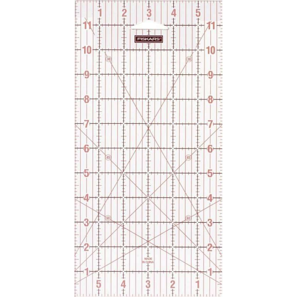 Fiskars Patchwork Liniaal - Transparant - 31x16 cm