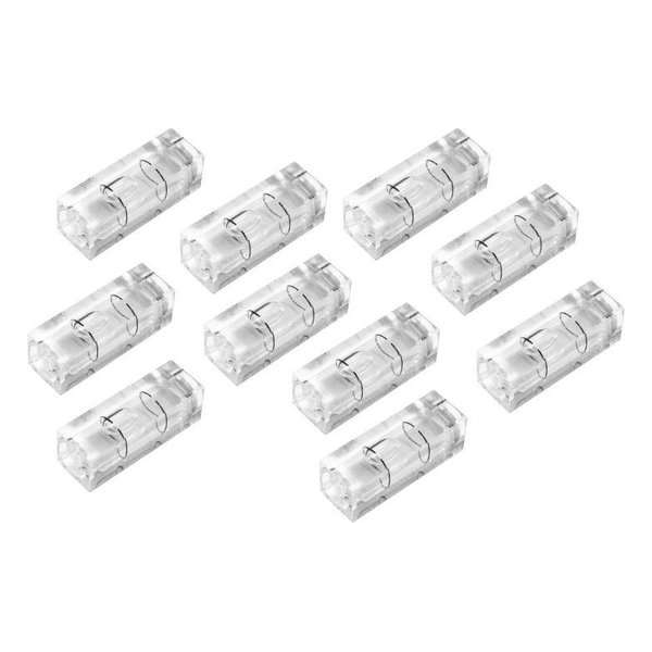 Set van 10 libellen voor waterpas, 10x10x29 mm, transparant Set van 10 libellen voor waterpas, 10x10x29 mm, transparant