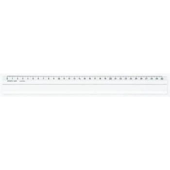 Liniaal Aristo 30cm glas- - helder plexiglas