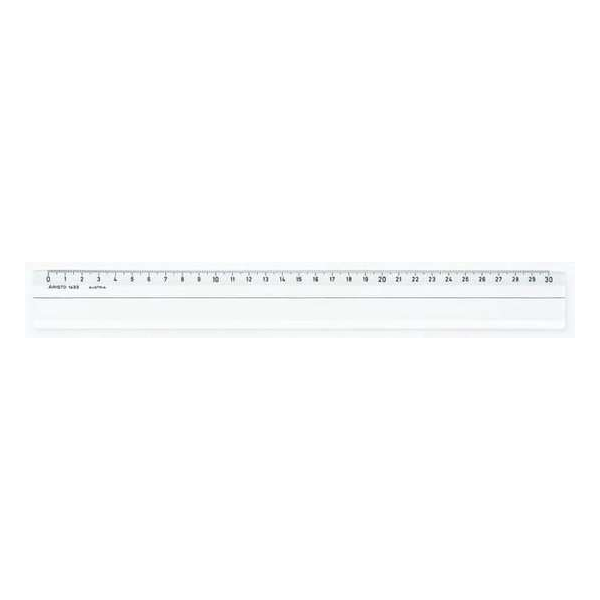 Liniaal Aristo 30cm glas- - helder plexiglas Liniaal Aristo 30cm glas- - helder plexiglas