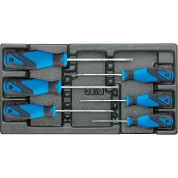 Gedore - 1500 ES-2163 TX - 3-C schroevendraaier-set - 6 delig