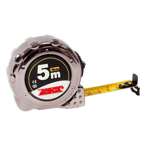 4Tecx Rolbandmaat 8M 25mm Chroom Kl2 4Tecx Rolbandmaat 8M 25mm Chroom Kl2