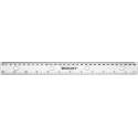 Liniaal Westcott plastic 30cm - met ordner gaten
