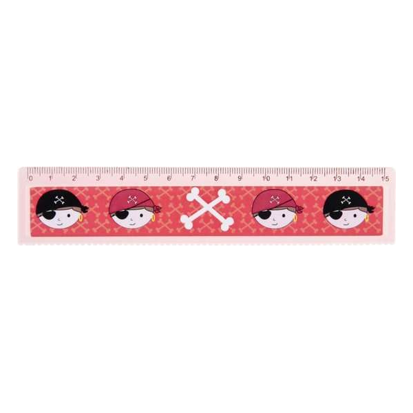 liniaal piraten jongens 15 cm rood liniaal piraten jongens 15 cm rood